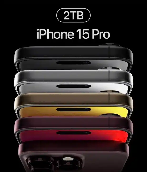 Iphone 15 pro models will have 2tb storage option 
