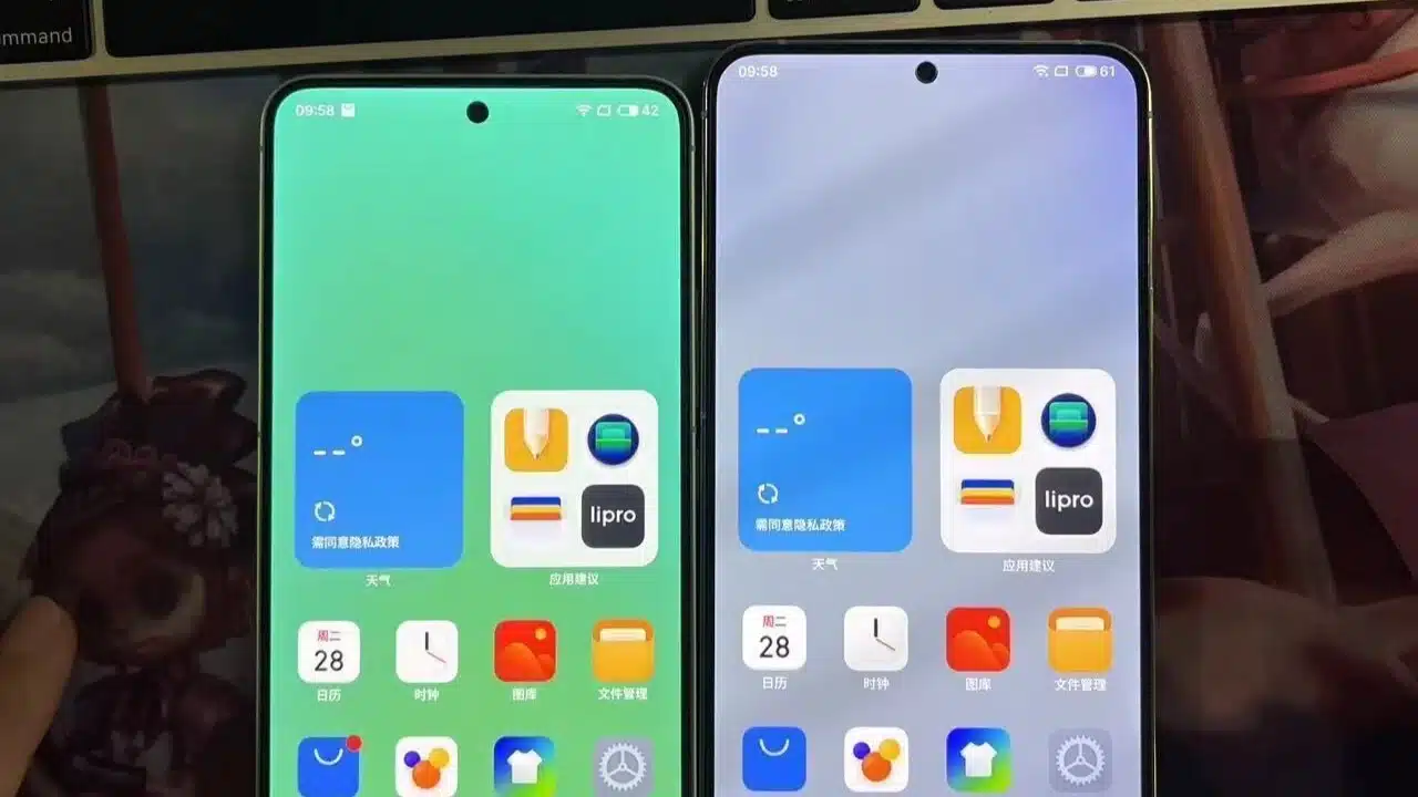 meizu 20 and 20 pro home screen side by side